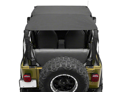 RedRock Extended Bikini Top; Black Diamond (97-06 Jeep Wrangler TJ, Excluding Unlimited)