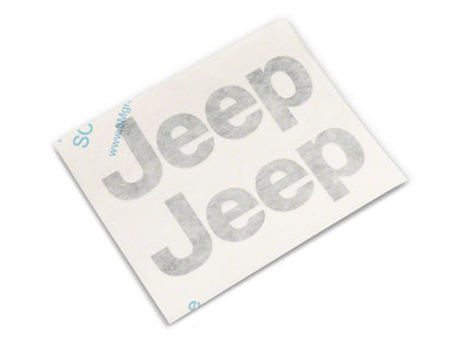 Jeep Licensed by RedRock Side Logo; Matte Black (97-06 Jeep Wrangler TJ)