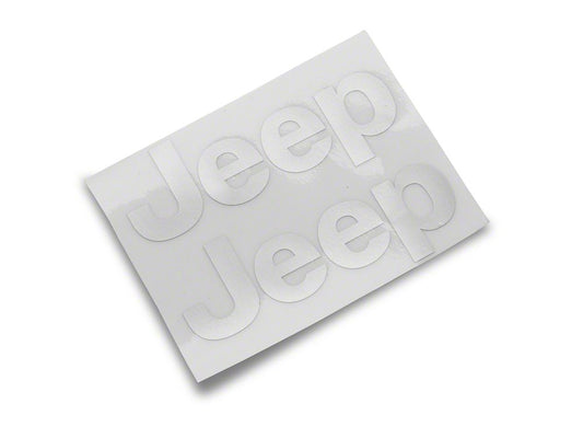 Jeep Licensed by RedRock Side Logo; Silver (20-25 Jeep Gladiator JT)