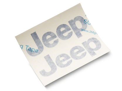 Jeep Licensed by RedRock Side Logo; Blue (97-06 Jeep Wrangler TJ)