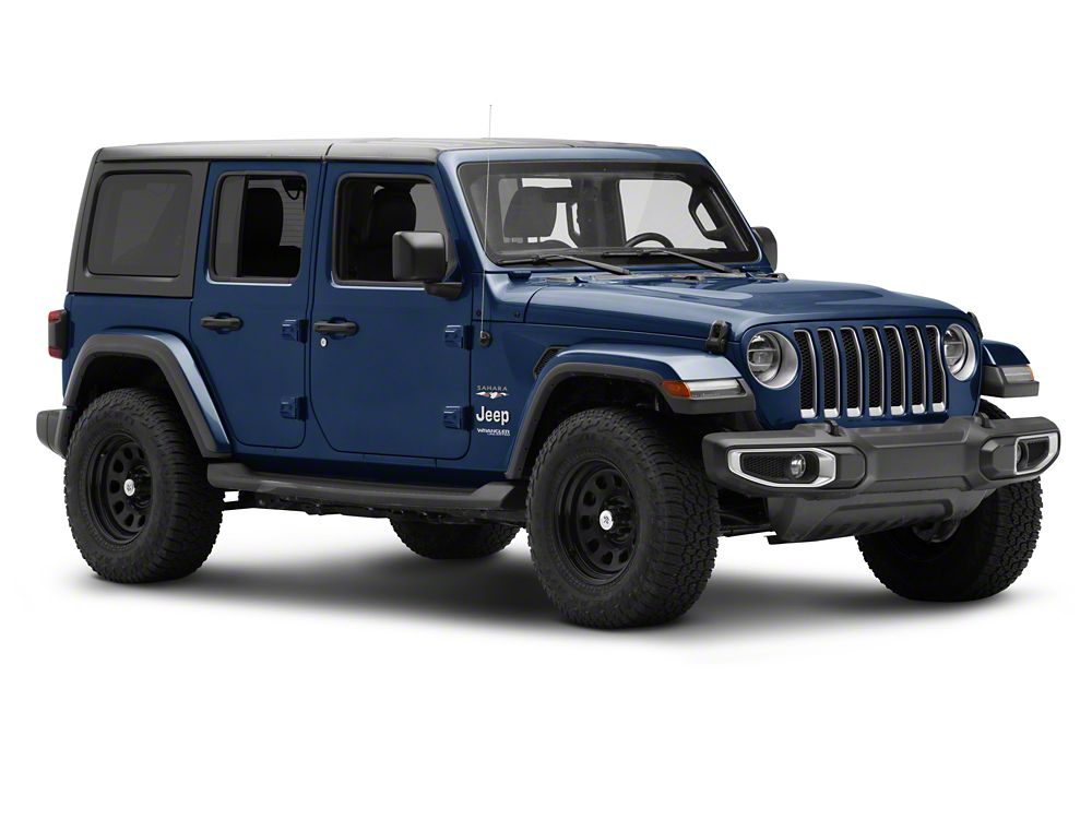 Jeep Licensed by RedRock Sahara Logo; Dark (87-18 Jeep Wrangler YJ, TJ & JK)