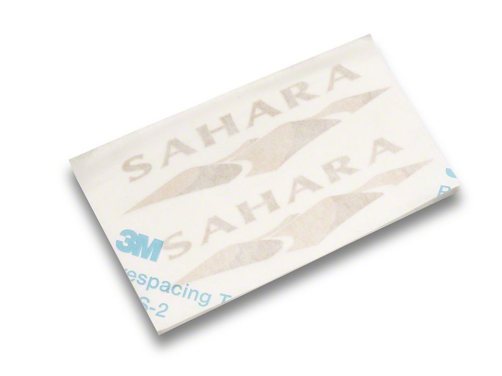 Jeep Licensed by RedRock Sahara Logo; Light (87-18 Jeep Wrangler YJ, TJ & JK)