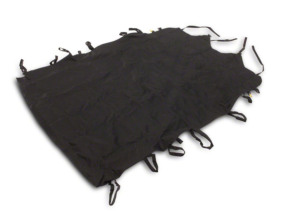 RedRock Extended Bikini Top; Black Diamond (07-10 Jeep Wrangler JK 4-Door)