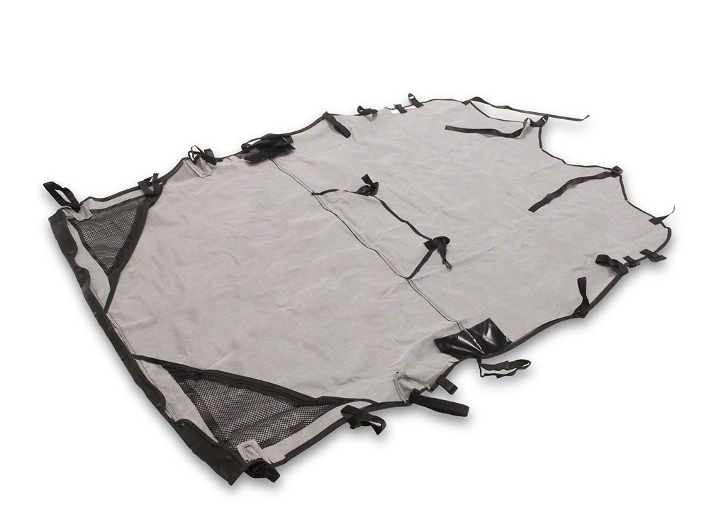 RedRock Extended Bikini Top; Black Diamond (07-10 Jeep Wrangler JK 4-Door)