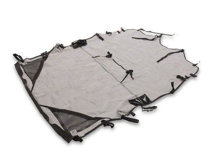 RedRock Extended Bikini Top; Black Diamond (07-10 Jeep Wrangler JK 4-Door)