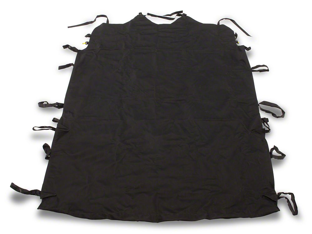RedRock Extended Bikini Top; Black Diamond (07-10 Jeep Wrangler JK 4-Door)