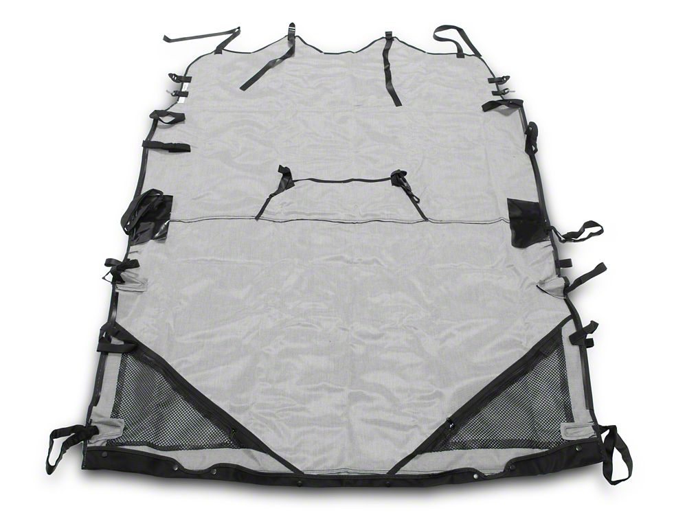 RedRock Extended Bikini Top; Black Diamond (07-10 Jeep Wrangler JK 4-Door)