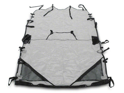 RedRock Extended Bikini Top; Black Diamond (07-10 Jeep Wrangler JK 4-Door)