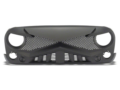 RedRock Hawk Grille; Matte Black (07-18 Jeep Wrangler JK)