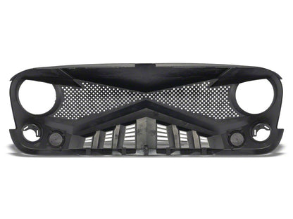 RedRock Hawk Grille; Matte Black (07-18 Jeep Wrangler JK)