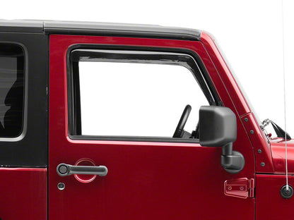 RedRock In-Channel Window Deflectors (07-18 Jeep Wrangler JK 2-Door)
