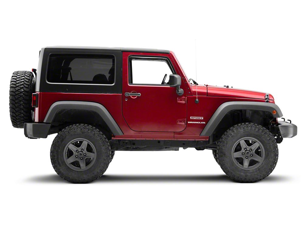RedRock In-Channel Window Deflectors (07-18 Jeep Wrangler JK 2-Door)
