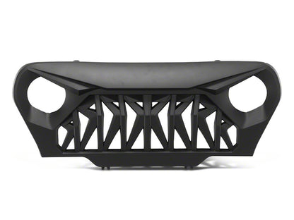 RedRock Shark Grille; Matte Black (97-06 Jeep Wrangler TJ)