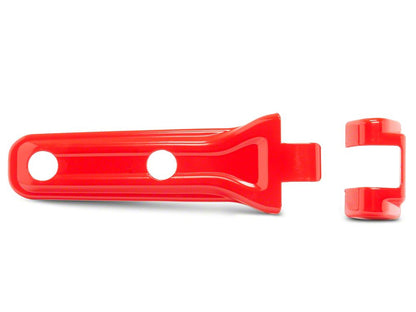 RedRock Tailgate Hinge Cover Kit; Red (18-25 Jeep Wrangler JL)