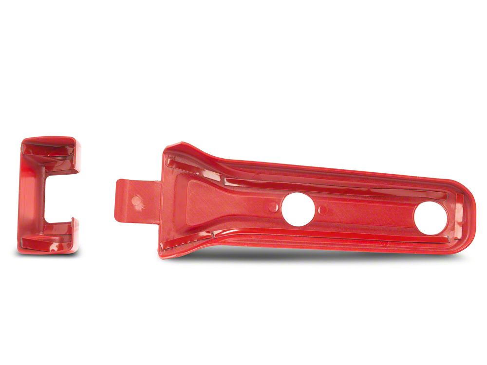 RedRock Tailgate Hinge Cover Kit; Red (18-25 Jeep Wrangler JL)