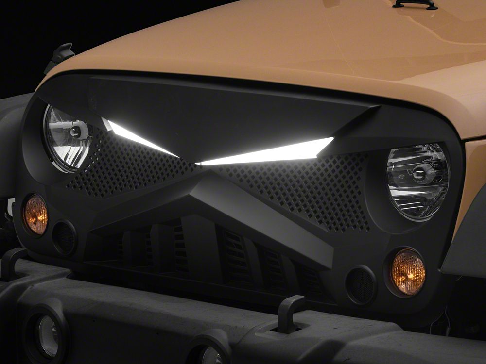 RedRock Hawk Grille with LED Lighting (07-18 Jeep Wrangler JK)