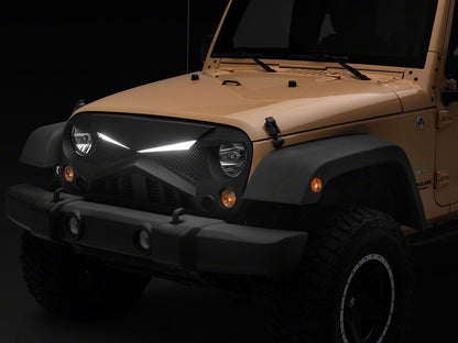 RedRock Hawk Grille with LED Lighting (07-18 Jeep Wrangler JK)