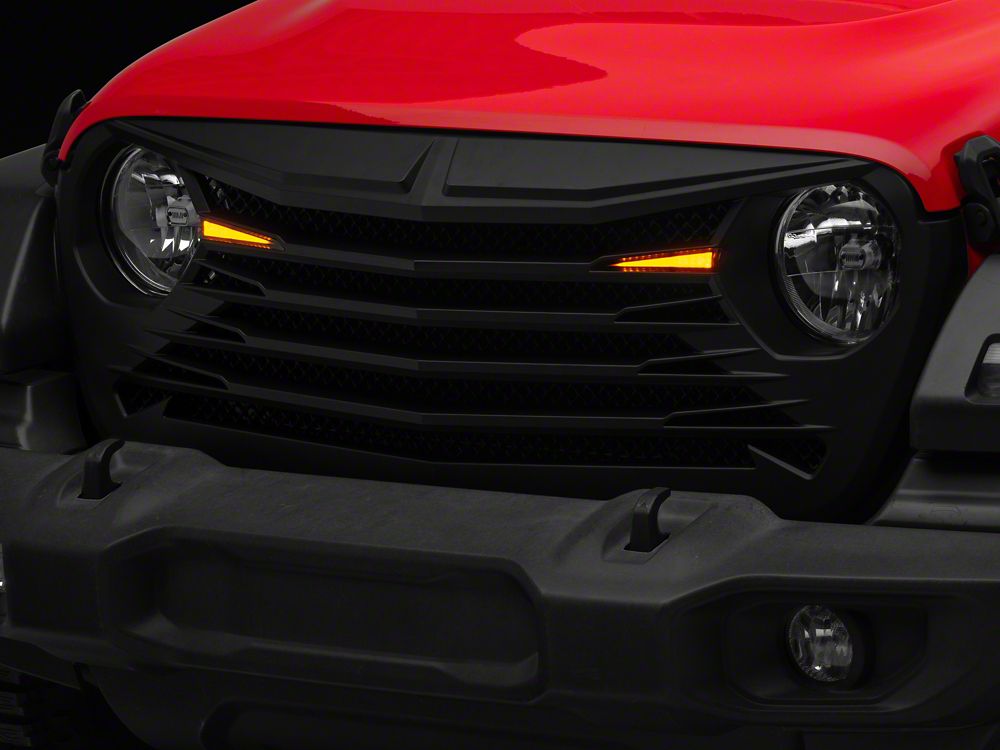 RedRock Tomahawk Grille with LED Lighting (18-25 Jeep Wrangler JL)