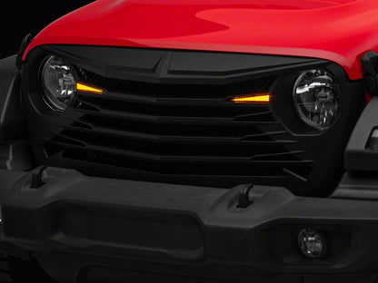 RedRock Tomahawk Grille with LED Lighting (18-25 Jeep Wrangler JL)