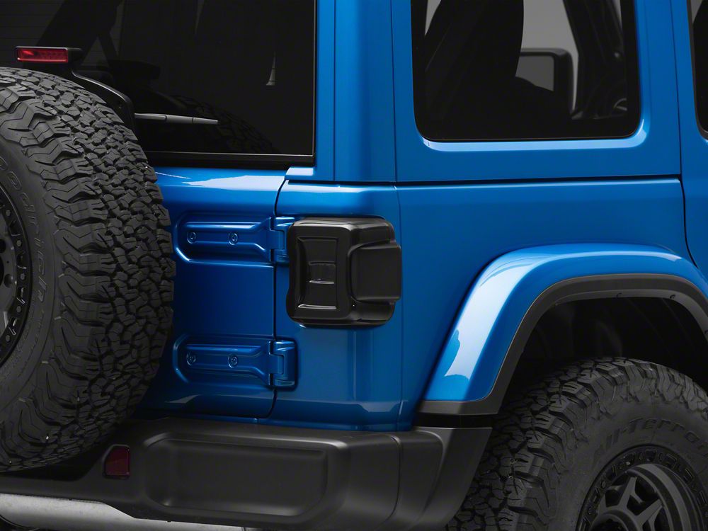 RedRock Tail Light Covers; Smoked (18-25 Jeep Wrangler JL w/ Factory LED Tail Lights)