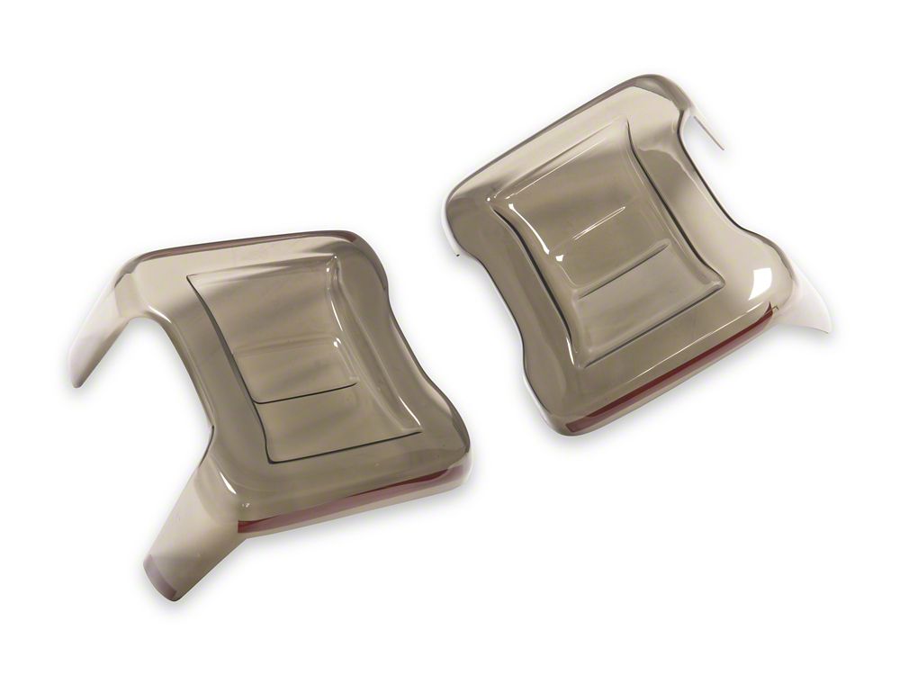 RedRock Tail Light Covers; Smoked (18-25 Jeep Wrangler JL w/ Factory LED Tail Lights)