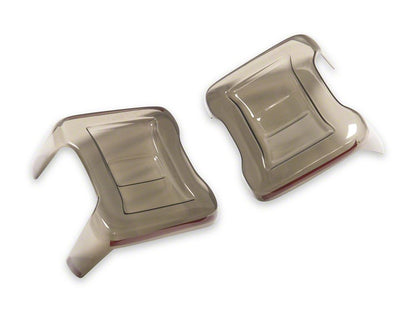 RedRock Tail Light Covers; Smoked (18-25 Jeep Wrangler JL w/ Factory LED Tail Lights)