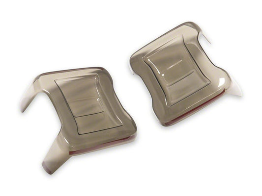 RedRock Tail Light Covers; Smoked (18-25 Jeep Wrangler JL w/ Factory LED Tail Lights)