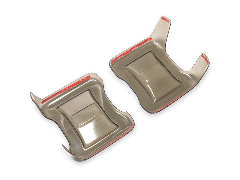 RedRock Tail Light Covers; Smoked (18-25 Jeep Wrangler JL w/ Factory LED Tail Lights)