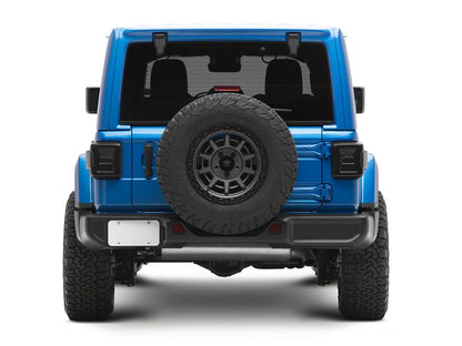 RedRock Tail Light Covers; Smoked (18-25 Jeep Wrangler JL w/ Factory LED Tail Lights)