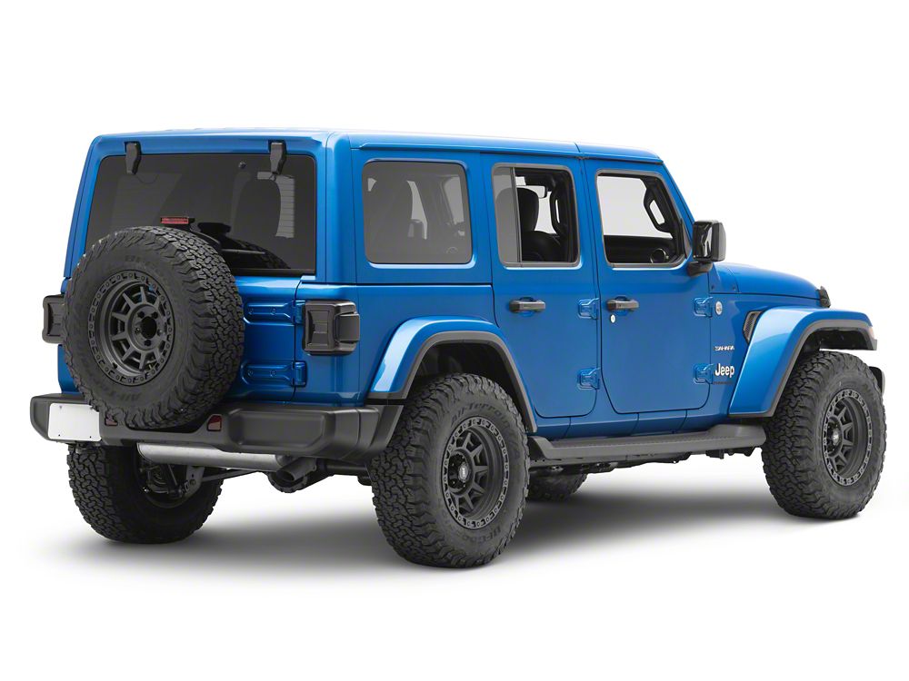 RedRock Tail Light Covers; Smoked (18-25 Jeep Wrangler JL w/ Factory LED Tail Lights)