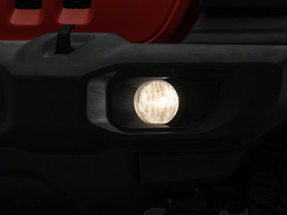RedRock Fog Light Covers; Smoked (18-25 Jeep Wrangler JL Sport)
