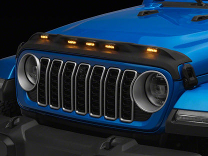 RedRock Hood Guard with LED Lighting (18-25 Jeep Wrangler JL, Excluding Rubicon 392)