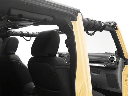 Jeep Licensed by RedRock Grab Handles with Jeep Logo (97-18 Jeep Wrangler TJ & JK)