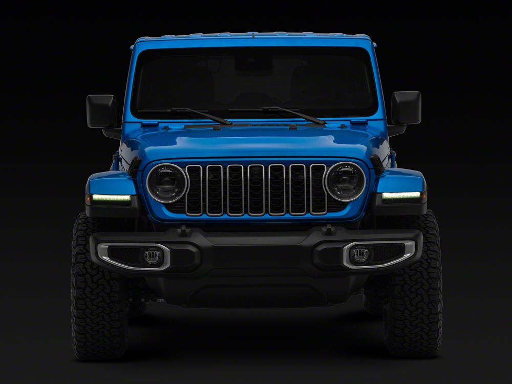 RedRock Fender Turn Signal Light Covers; Smoked (18-25 Jeep Wrangler JL w/ LED Fender Lights)