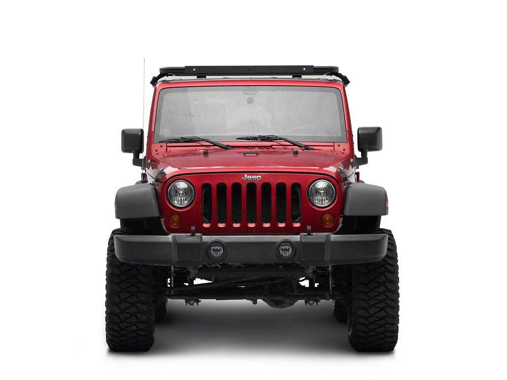 RedRock Multi-Function Platform Style Aluminum Roof Rack (07-18 Jeep Wrangler JK w/ OE Hard Top)