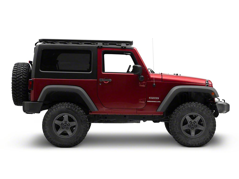 RedRock Multi-Function Platform Style Aluminum Roof Rack (07-18 Jeep Wrangler JK w/ OE Hard Top)