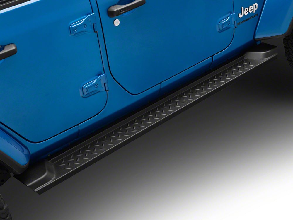 RedRock Heavy Duty Steel OE Style Side Step Bars (18-25 Jeep Wrangler JL 4-Door)