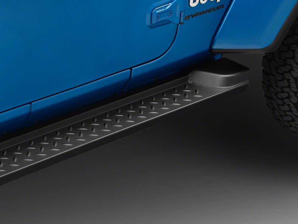 RedRock Heavy Duty Steel OE Style Side Step Bars (18-25 Jeep Wrangler JL 4-Door)