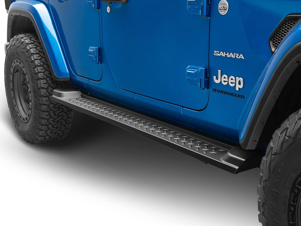 RedRock Heavy Duty Steel OE Style Side Step Bars (18-25 Jeep Wrangler JL 4-Door)