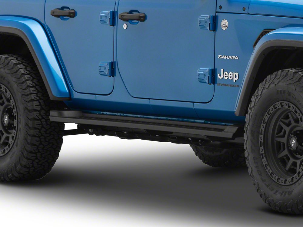 RedRock Heavy Duty Steel OE Style Side Step Bars (18-25 Jeep Wrangler JL 4-Door)