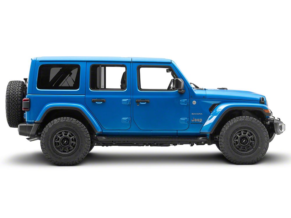 RedRock Heavy Duty Steel OE Style Side Step Bars (18-25 Jeep Wrangler JL 4-Door)