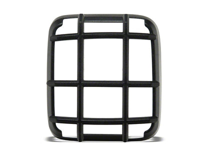RedRock ABS Tail Light Guard; Textured Black (18-25 Jeep Wrangler JL w/ Factory Halogen Tail Lights)