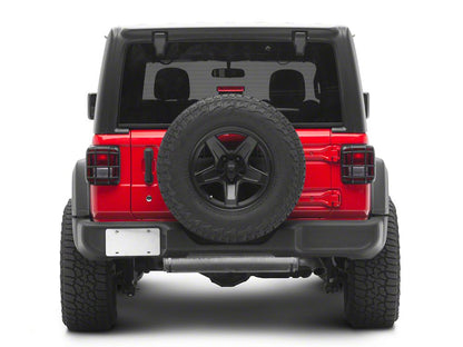 RedRock ABS Tail Light Guard; Textured Black (18-25 Jeep Wrangler JL w/ Factory Halogen Tail Lights)