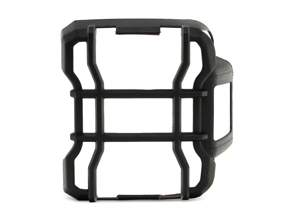 RedRock ABS Tail Light Guard; Textured Black (18-25 Jeep Wrangler JL w/ Factory LED Tail Lights)