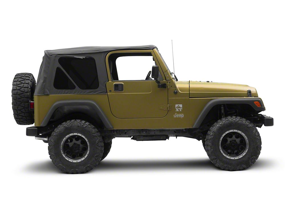 RedRock OE-Style Replacement Soft Top; Black Denim (97-06 Jeep Wrangler TJ, Excluding Unlimited)