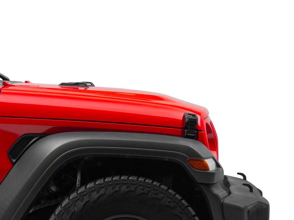 RedRock Billet Hood Catch Kit (07-25 Jeep Wrangler JK & JL)