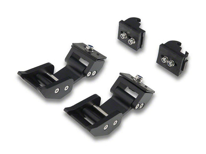 RedRock Billet Hood Catch Kit; Star (07-25 Jeep Wrangler JK & JL)