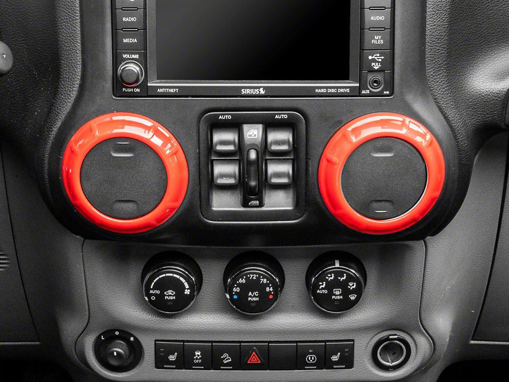 RedRock Interior Trim Kit; Red (11-18 Jeep Wrangler JK)