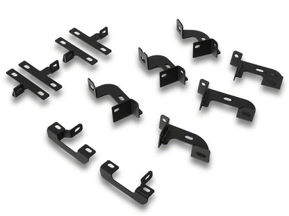 RedRock 4-Inch Drop TC1 Running Boards; Textured Black (18-25 Jeep Wrangler JL 4-Door)