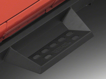RedRock 4-Inch Drop TC1 Running Boards; Textured Black (18-25 Jeep Wrangler JL 2-Door)